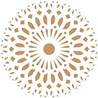 TODO STENCIL Deco Adamascado 083 Mandala- Medidas: Stencil 20 x 20 cm - Diseño 18 x 18 cm